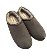 Dearfoams Shoes Mens 10 Casual Comfort Slip On Clog Slippers Gray Faux S... - $23.76 CAD
