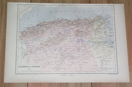 1887 Original Antique Map Of Algeria Tunisia / Northern Africa - £13.66 GBP