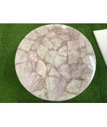 24&quot; Rose Quartz Countertop Coffee Table Modern Arts Console Bar Furnitur... - $1,215.85