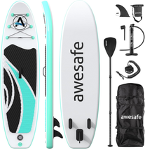 10&#39;X32&#39;&#39;X6&#39;&#39; SUP with ISUP Accessories Backpack, Fin, Paddle, Double Action Pump - £270.52 GBP