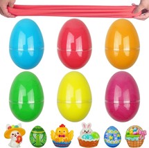 6 Pack Butter Slime Easter Eggs with Easter Charms Stress Relief Toys fo... - £15.51 GBP