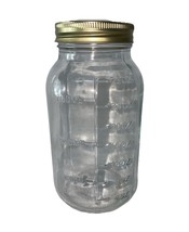 Glass Mason-Jar Cup/Measurer With Double Lid-Seal (SHIPS IN 24 HOURS) - $28.59