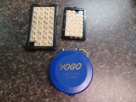 Vintage Travel Puzzles Games YOGO Jump-Peg-Puzzle Scrabble 1950's - $29.69