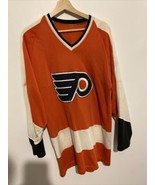 Uomo Medio ? Sk sandow Philadelphia Flyers Durene Vintage Hockey Maglia - £50.53 GBP