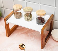 Spice Rack Multipurpose Kitchen Storage Organizer Shelf Jars Holder Counter Top - £34.22 GBP