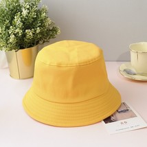 Unisex Cotton Bucket Hats Women Summer screen  Hat Men Pure Color bonnet Fedoras - £151.52 GBP