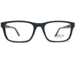 Polo Ralph Lauren Eyeglasses Frames PH 2212 5303 Matte Navy Blue Brown 5... - $108.89