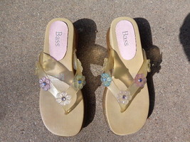 Bass Child Jelly Sandals Floral Sun Color Size 4 - £6.79 GBP