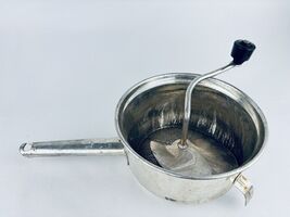 Vintage Foley Brand Food Mill  Hand Crank Works Kitchen Made In USA Blac... - $21.00