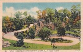 Pigtail Bridge Wind Cave National Park Black Hills South Dakota SD Postcard D08 - £2.35 GBP