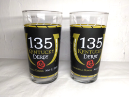 (2) 135 Kentucky Derby Beer Glasses/Tumblers Churchill Downs May 2, 2009... - $17.93