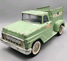 VINTAGE 1960&#39;s Tonka Farms Green Horse Truck Pressed Steel - Made in USA - £78.19 GBP