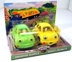 Brandon Bumper &amp; Bailey Bouncer Chevron Cars Collectible Toy Car Vintage 1999 - £10.41 GBP