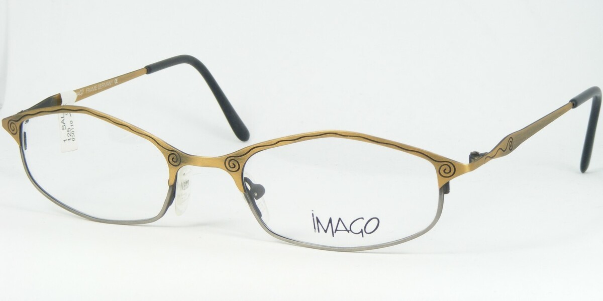 Vintage iMAGO SALAX 6 ANTIQUE BRONZE /GREY EYEGLASSES GLASSES 50-18-135 ... - $86.20