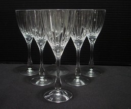 6 Royal Crystal Rock SOLARIS 8 oz Wine Glasses, 8.25&quot;, Tall Clear, Vertical Cut, - £55.94 GBP