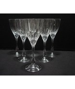 6 Royal Crystal Rock SOLARIS 8 oz Wine Glasses, 8.25&quot;, Tall Clear, Verti... - $1,316.78 MXN