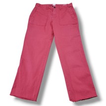Gap Pants Size 8 W31&quot;L26&quot; GAP Girlfriend Chino Pants Straight Leg Crop Pants Red - £22.77 GBP