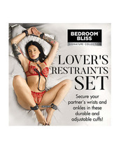 Bedroom Bliss Lover&#39;s Restraint Set - Black - £67.36 GBP