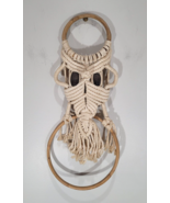Macrame Owl Towel Wood Ring  - $19.47 CAD