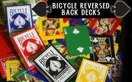 Reversed Back Bicycle Card Decks:  Various Card Back Colors Available! - $12.84+