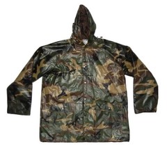 Winchester Insulated Camo Hooded Snap Front Rain Jacket Men&#39;s Size Medium - £19.53 GBP
