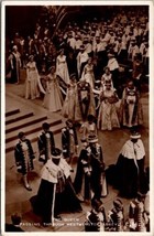 Queen Elizabeth II Passing Through Westminster Abbey Souvenir Postcard Z11 - £7.19 GBP