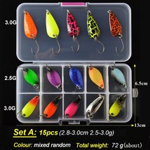 TOMA Trout Spoon Lure Set  Bait 2.5g 3g 4.5g 5g mixed Colors Pesca Freshwater Fi - £66.67 GBP