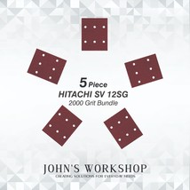 HITACHI SV 12SG - 1/4 Sheet - 2000 Grit - No-Slip - 5 Sandpaper Bundle - £3.92 GBP