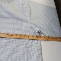 Stafford RN#93677 Mens White Plaid Button-Up Long Sleeve Shirt Sz Big 19 (36-37) image 6