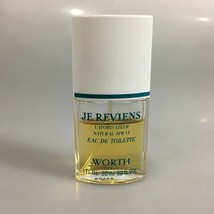 Je Reviens Worth Parie Eau de Toilette 30ml 1oz Natural Spray 3/4 Full - £15.09 GBP