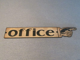 LARGE 24&quot; RUSTIC WOODEN OFFICE FINGER POINTING RIGHT SIGN MAN CAVE - £23.50 GBP