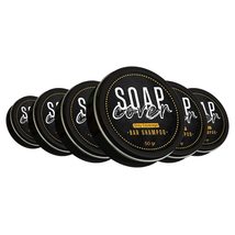 SoapCover, Gray Hair Coverage, Hair Darkening Compressed Soap Bar (Pack of 6) - £78.56 GBP