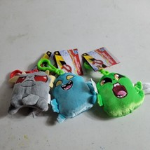 Ghostbusters Slimer+Muncher+Terror Dog 4&quot; Plush w/Tags Backpack Clips - £7.35 GBP