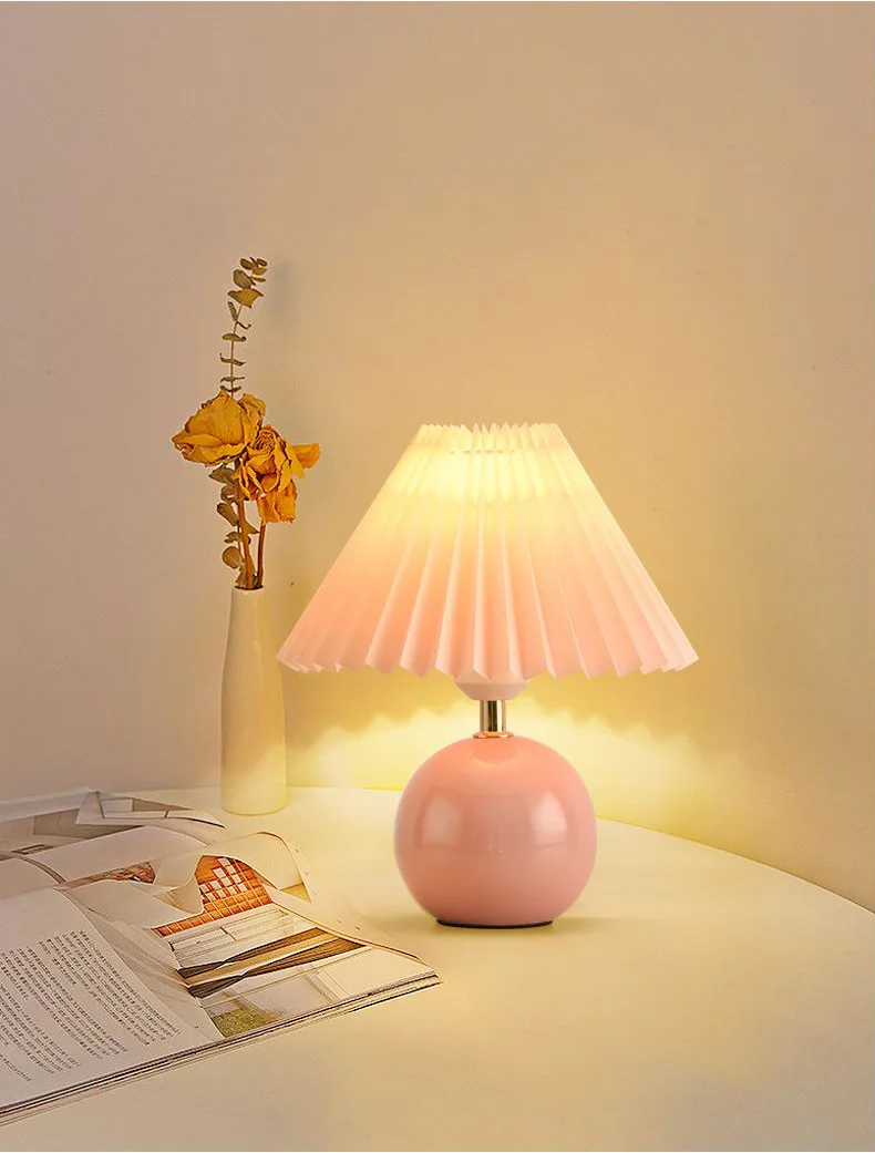 D table lamp decorated with ceramic atmosphere cute warm comfortable bedroom nightlight thumb200