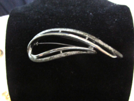 ""Silver Tone Double Swirl" - Vintage Brooch - Sarah Coventry - $8.89