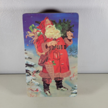 Hallmark Vintage Santa Clause Metal Tin Size 10.5"x 6.75" - $9.85