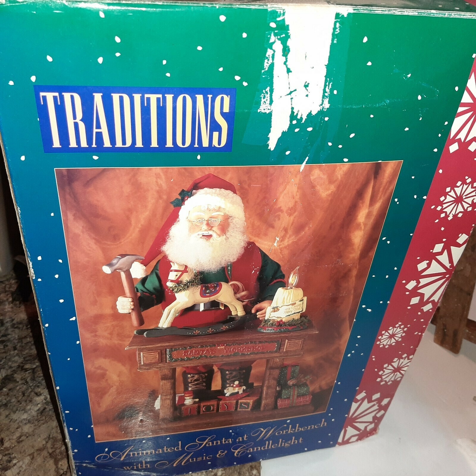Santa Old Toy Maker Workshop by Holiday Creations animatronic/music box working Item image 10
