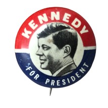 VTG John F Kennedy JFK 1960 Campaign Button Pin Political Election 1&quot; - $98.99