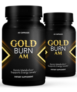 2 Pack Gold Burn AM, assists metabolism and support energy-60 Capsules x2 - €61,20 EUR