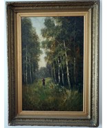 R C Snell ca1890 Pastoral Landscape Oil on Canvas 30&quot; x 20&quot; - £1,313.64 GBP