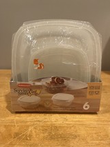 Vintage Rubbermaid Servin Saver Plus 6 Piece Set Stacking 2002 NOS - $29.69