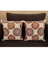  Handmade Moroccan Embroidered Cushion Covers – Set of 2 Boho Pillow Cases - €102,73 EUR