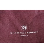 R H Stearns Company Co Boston MA Draw String Red Anti Tarnish Silver Clo... - $468.29 MXN