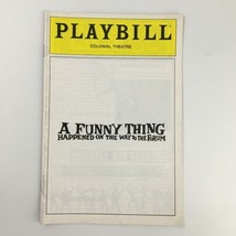 1987 Playbill Colonial Theatre Mickey Rooney in A Funny Thing Happened - £11.35 GBP