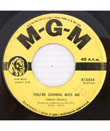 Connie Francis – You&#39;re Gonna Miss Me / Plenty Good Lovin&#39; 45rpm Record ... - £3.38 GBP