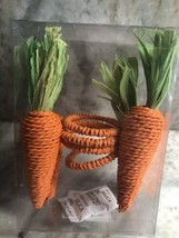 4pc Napkin Ring Elegant Decorative Easter Banquet Party Carrot Napkin Bu... - $24.63