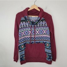 12PM by Mon Ami | Aztec Cowl Neck Sweater, size large - £15.28 GBP