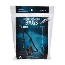 Titan T1400 Compact Canister Micro Filtration 6 Pack Vacuum Bags - $12.47