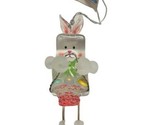 Ice Fellas  Ice Cube Easter Bunny with Basket Ornament Decoration 4 inches - $7.86