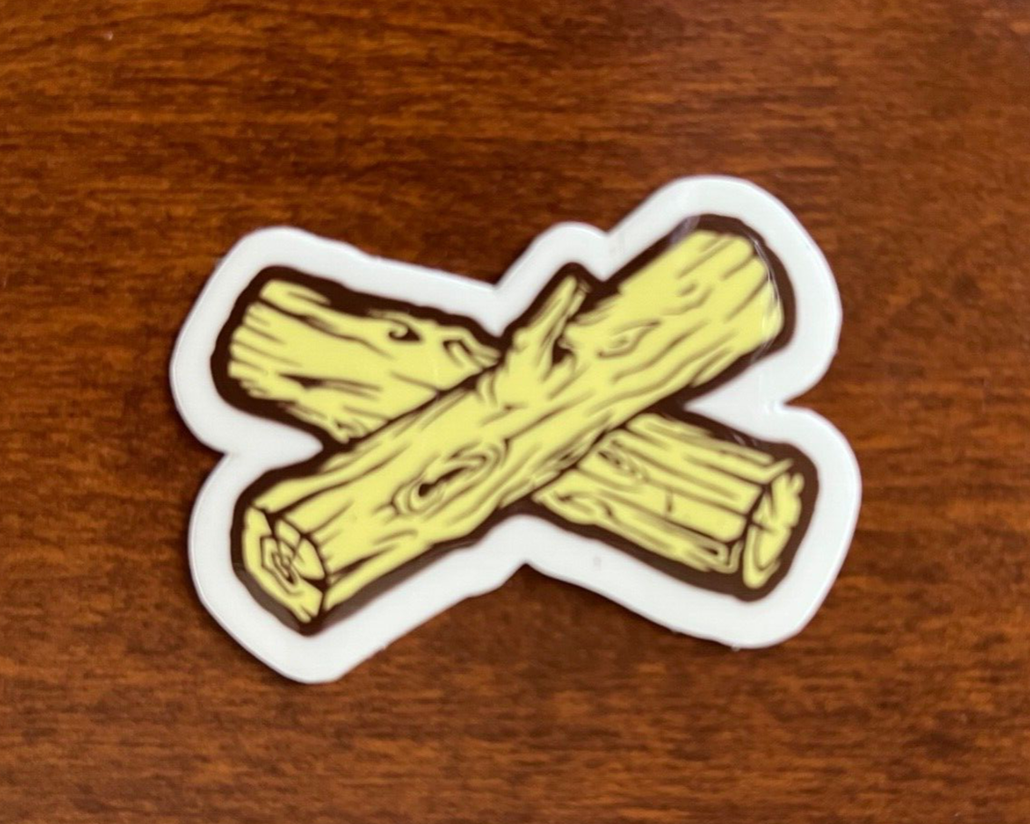 Authentic SUN BUM sticker &quot;crossed logs&quot; Awesome!! - $1.97